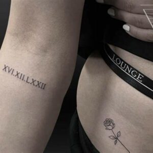 Roman Numeral Tattoo Ideas for Females Roman Numeral Tattoo Ideas for Females