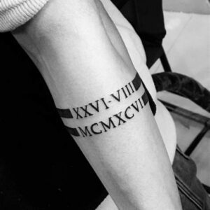 Roman Numeral Tattoo Ideas for Guys Roman Numeral Tattoo Ideas for Guys
