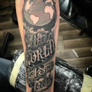 The World Is Yours Tattoo Ideas The World Is Yours Tattoo Ideas