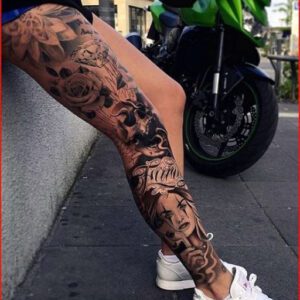 Women’s Leg Sleeve Tattoo Ideas Women’s Leg Sleeve Tattoo Ideas